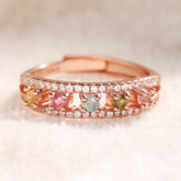 Vivid Round-Cut Tourmaline Statement Ring