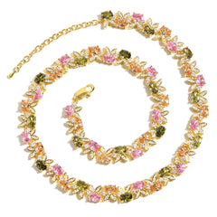 Whimsical Charm Bunny Tourmaline Necklace