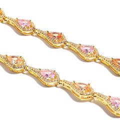 Elegant and Charming Teardrop-shaped Tourmaline Necklace