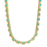 Icy Blue Elegance Tourmaline Necklace