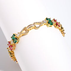 Double Tourmaline Bow Elegance Necklace