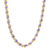 Mystic Violet Tourmaline Elegance Necklace