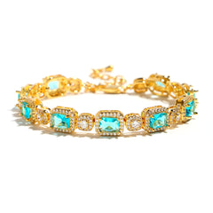 Icy Blue Elegance Tourmaline Necklace