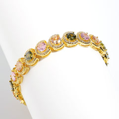 Summer Juicy party Tourmaline Statement Bracelet