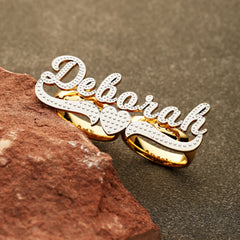 Two Finger Name Ring