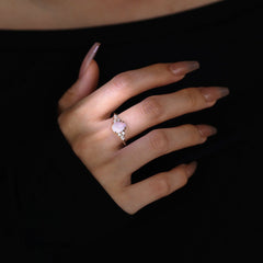 Pear Shaped Opal Engagement Ring