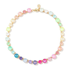 Cotton Candy Charm Gemstone Necklace