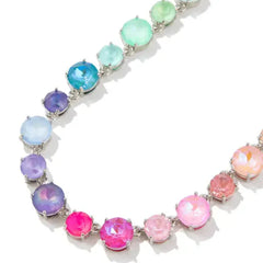 Cotton Candy Charm Gemstone Necklace