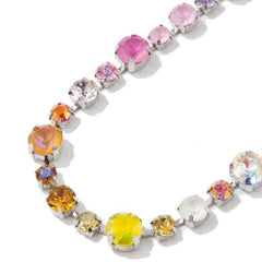 Sweet Macaron Rainbow Gemstone Necklace