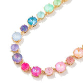 Cotton Candy Charm Gemstone Necklace