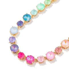 Cotton Candy Charm Gemstone Necklace