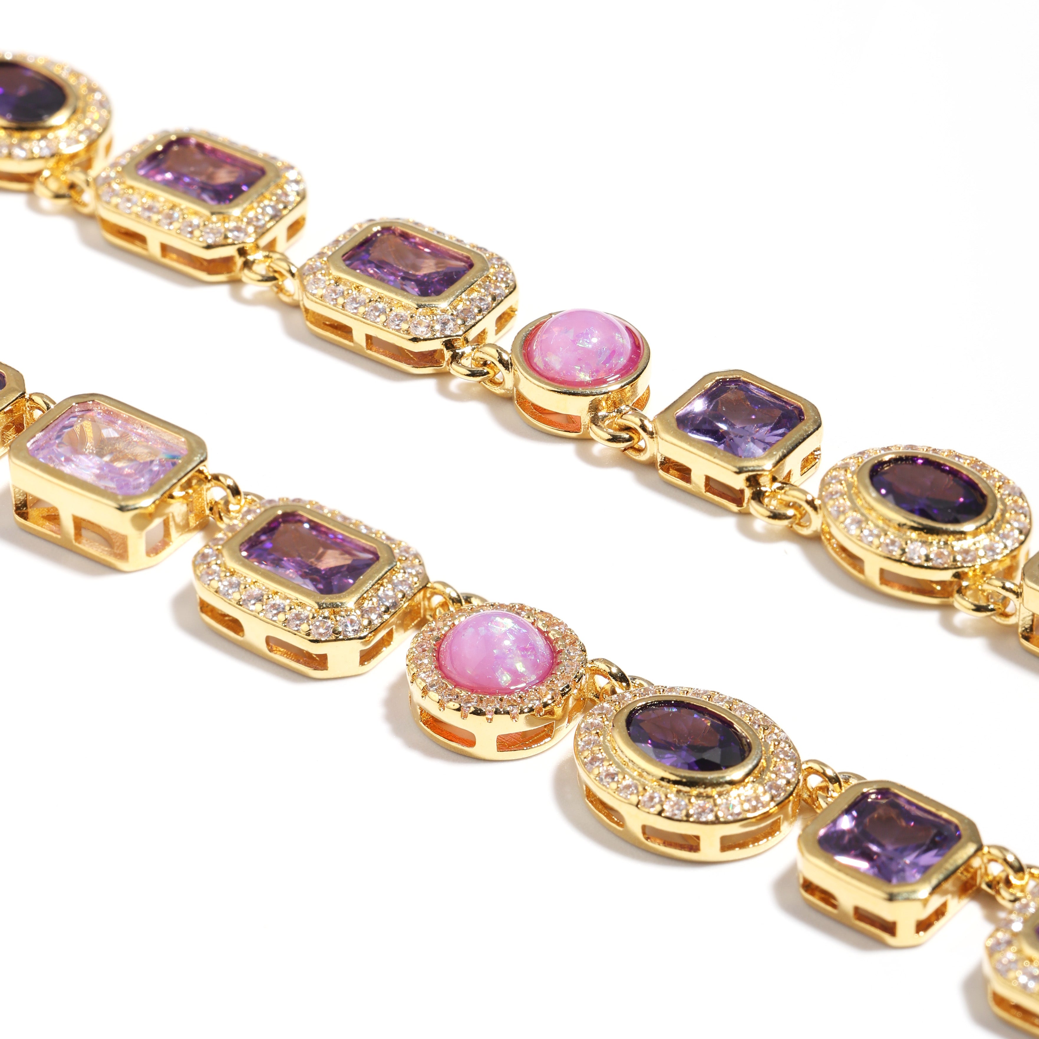Lunar Purple Gemstone Necklace
