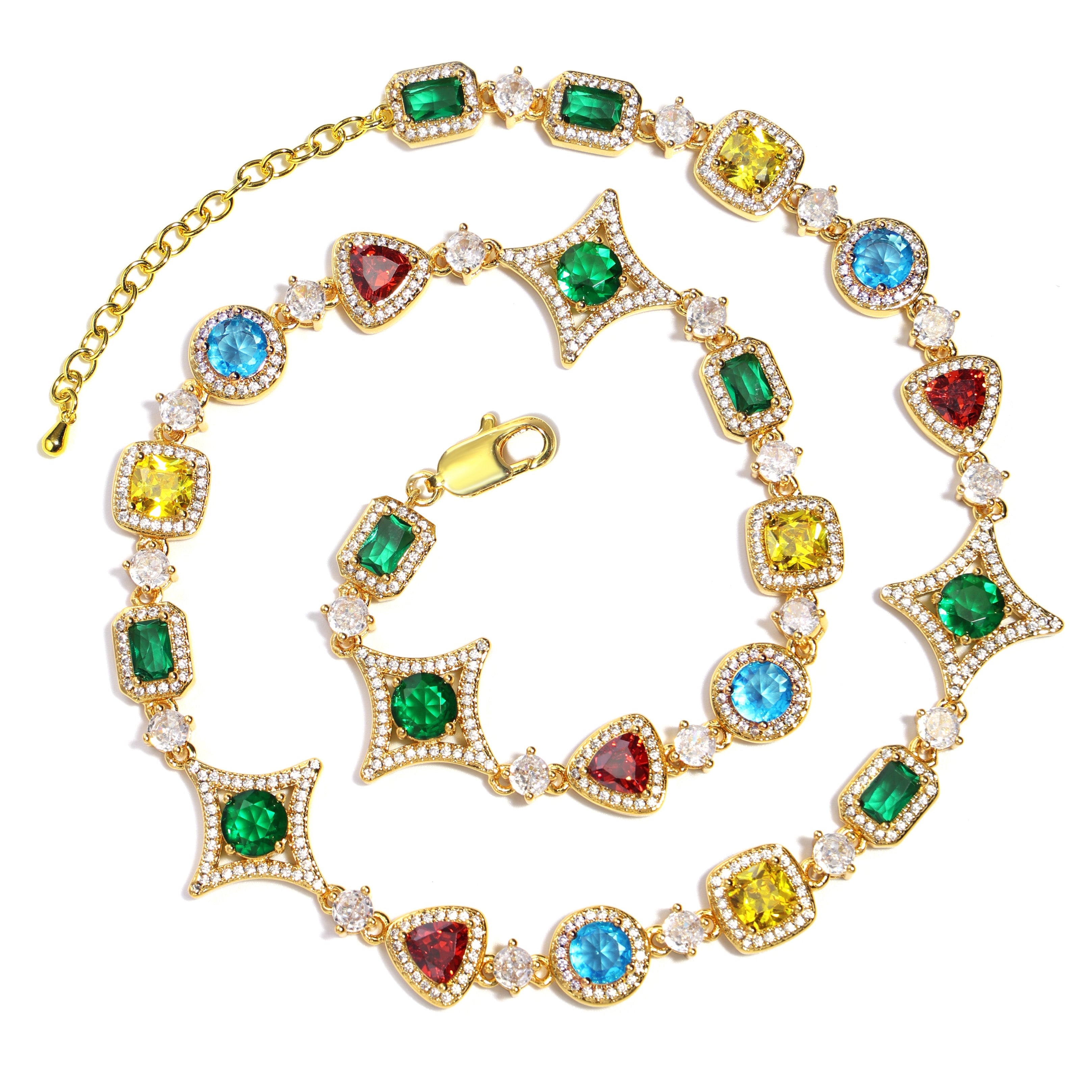 Ice Out Multi-color Diamonds Bracelet