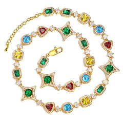 Ice Out Multi-color Diamonds Bracelet