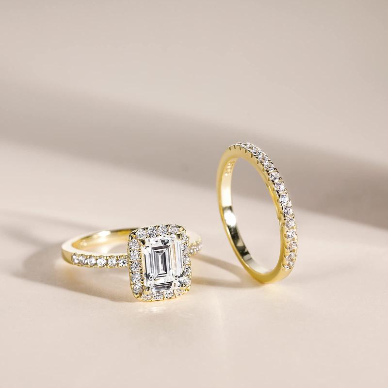 2CT Bridal Ring Set Engagement Rings