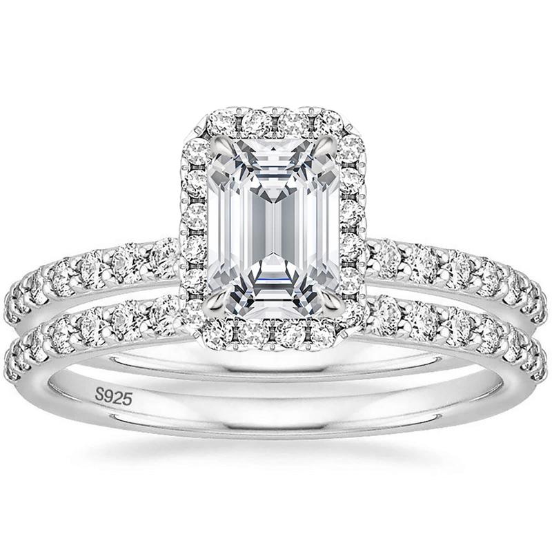 2CT Bridal Ring Set Engagement Rings