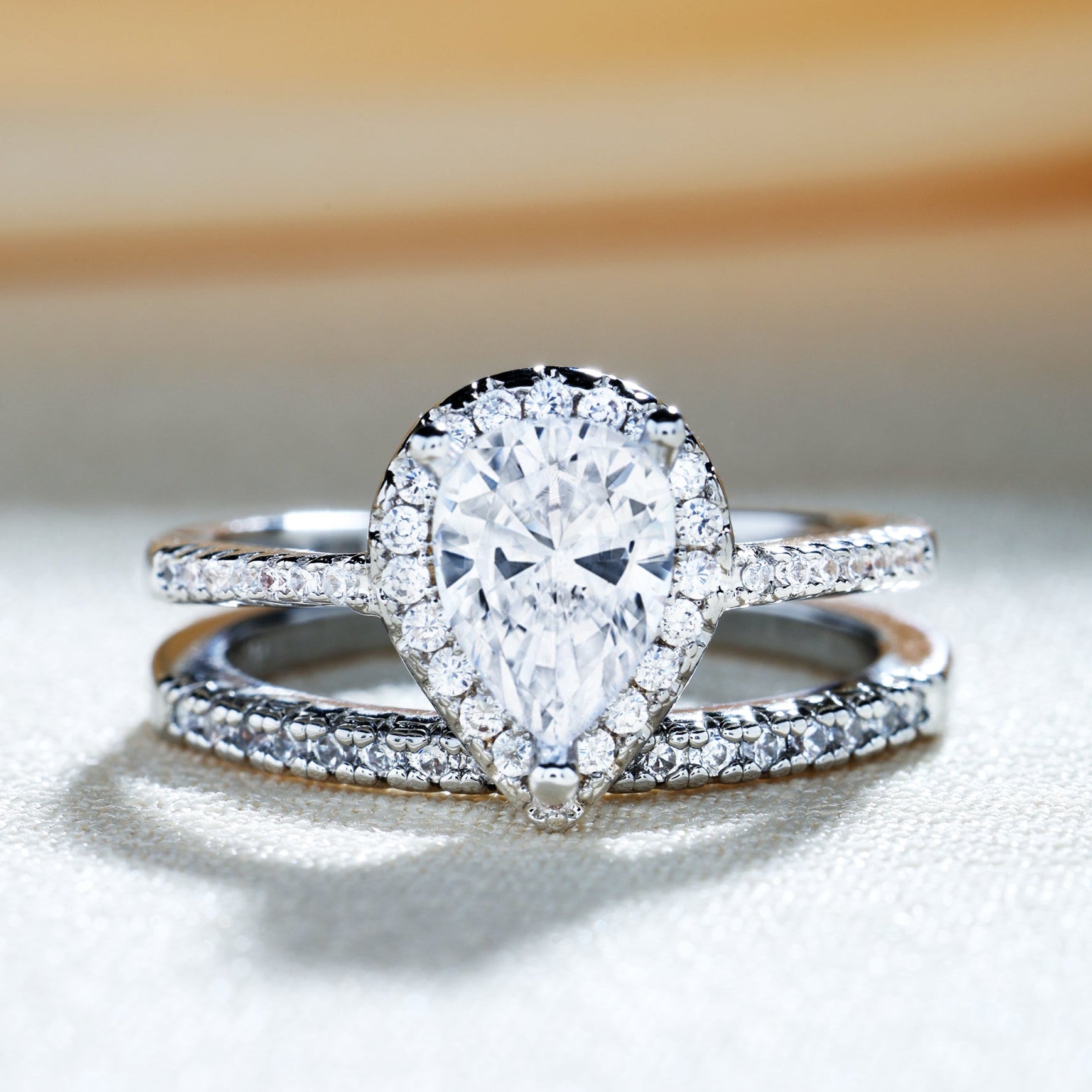 Silver Two-Piece Ring Set