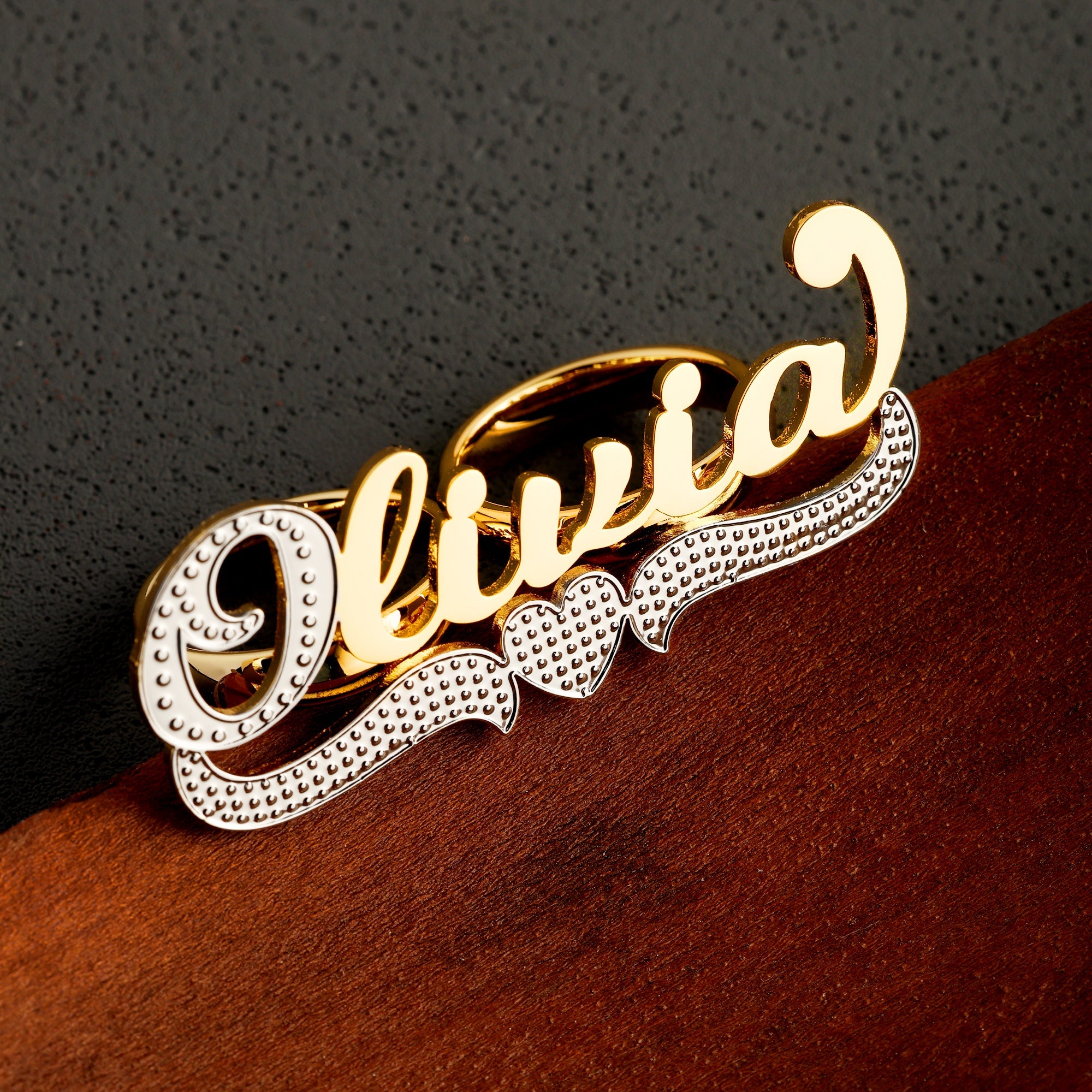Two Finger Name Ring