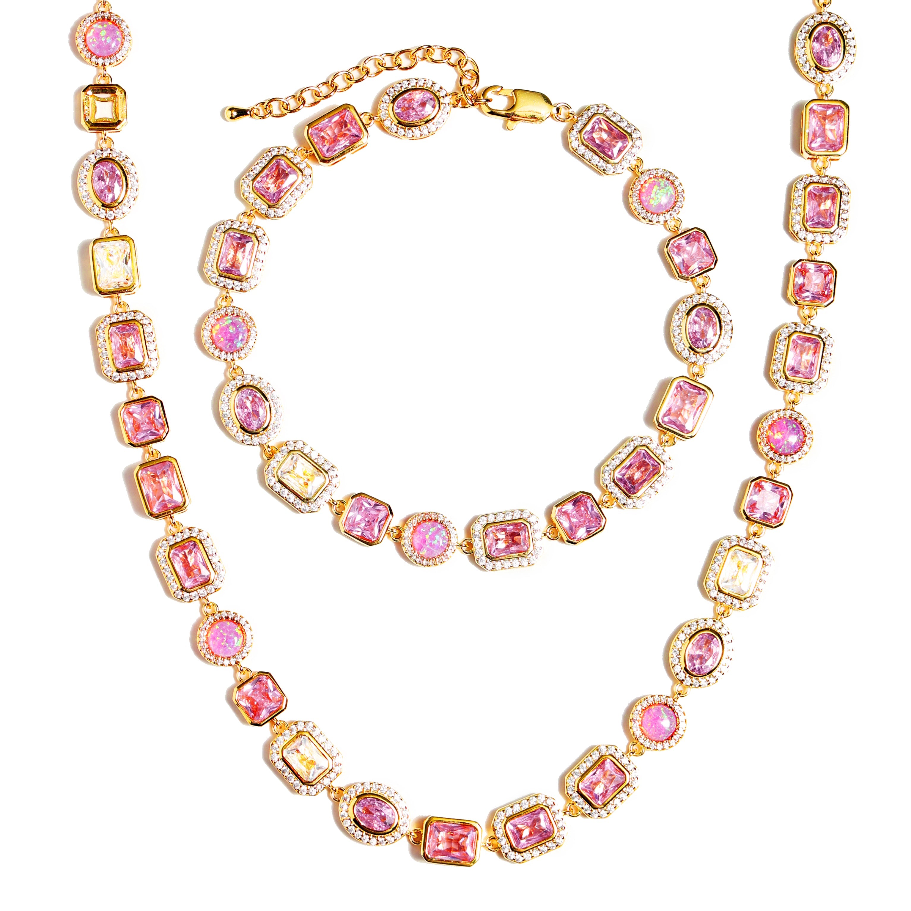 Amour Pink Solstice Gemstone Bracelet