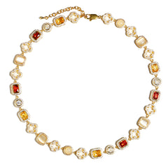 Iced Gemstone Necklace