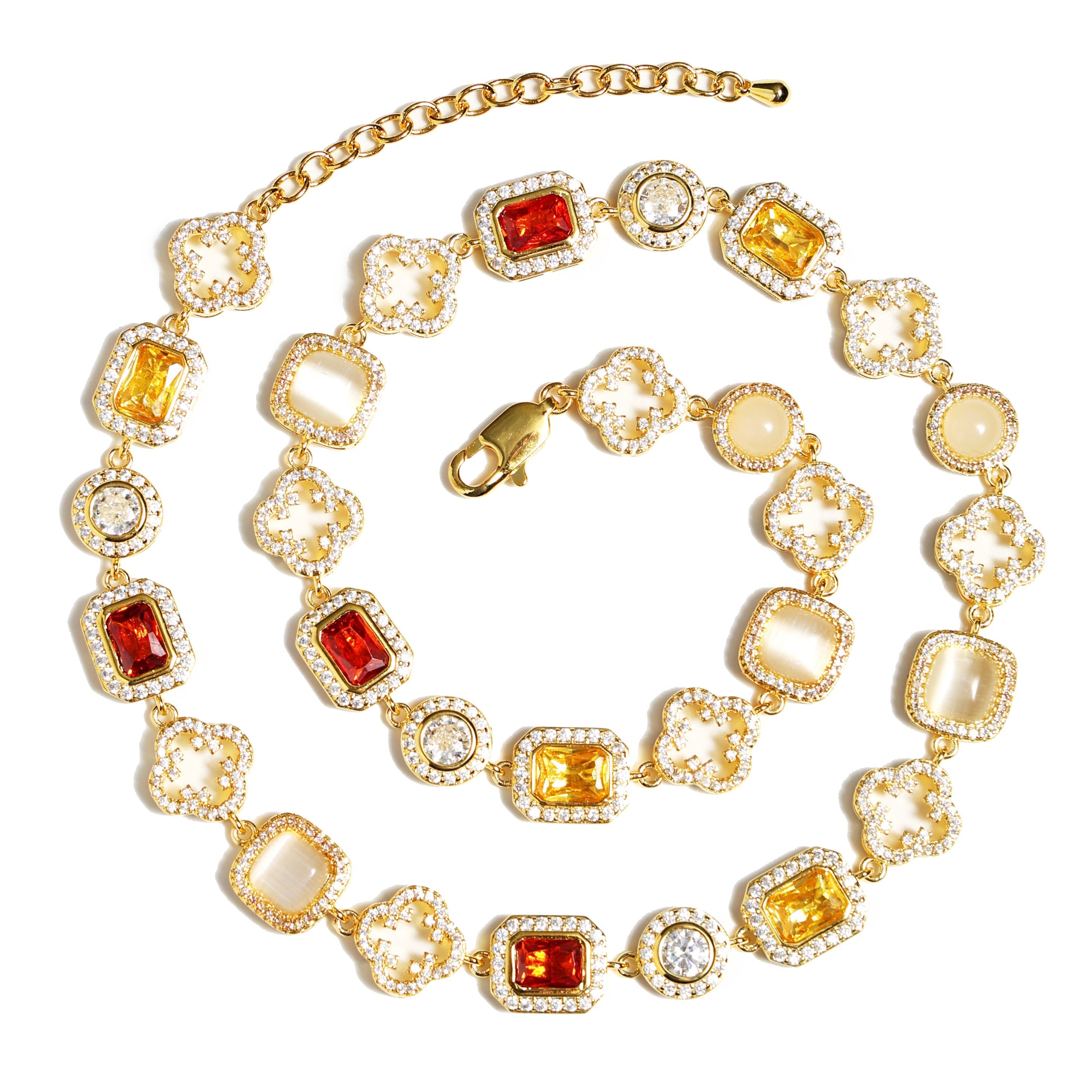 Iced Gemstone Bracelet