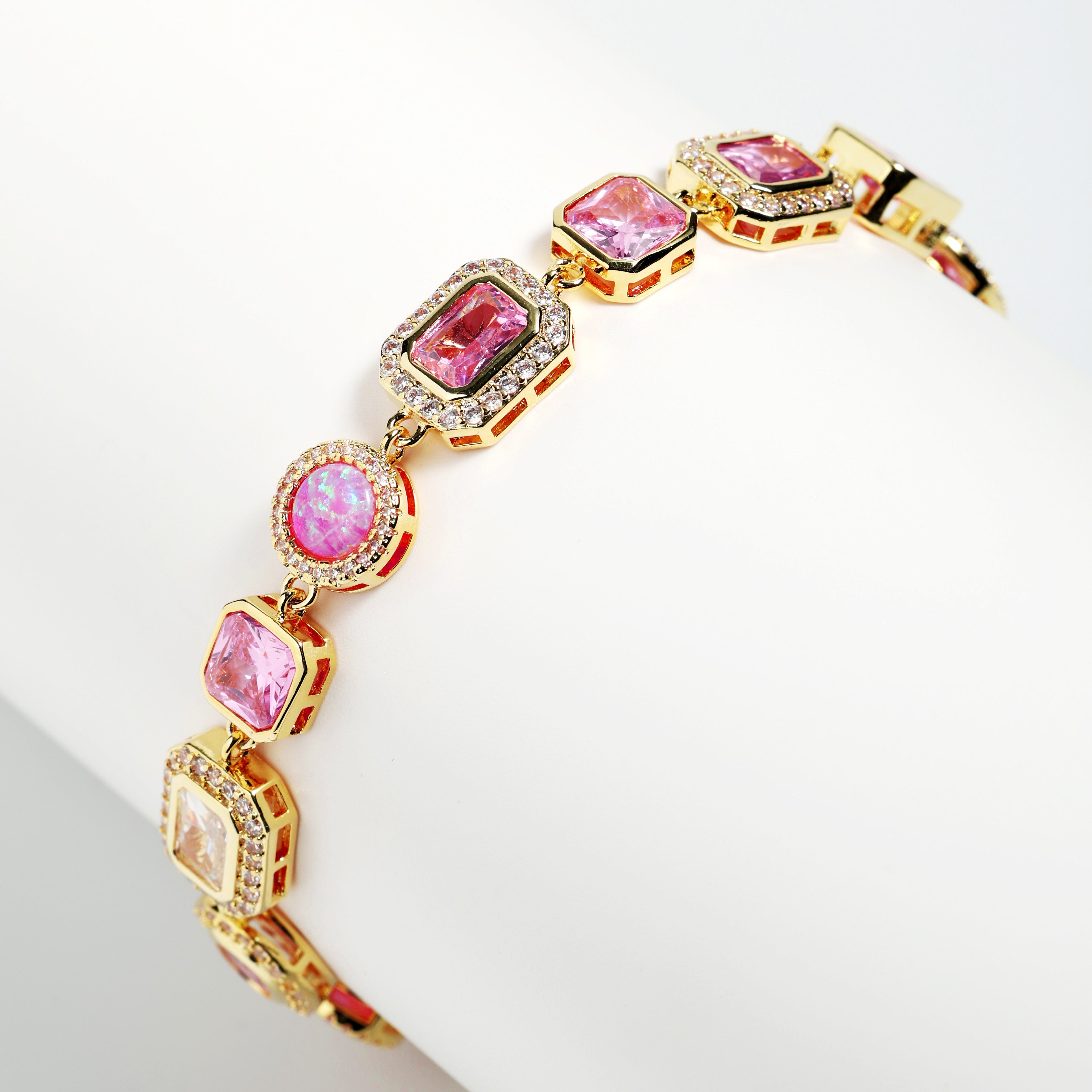 Amour Pink Solstice Gemstone Bracelet