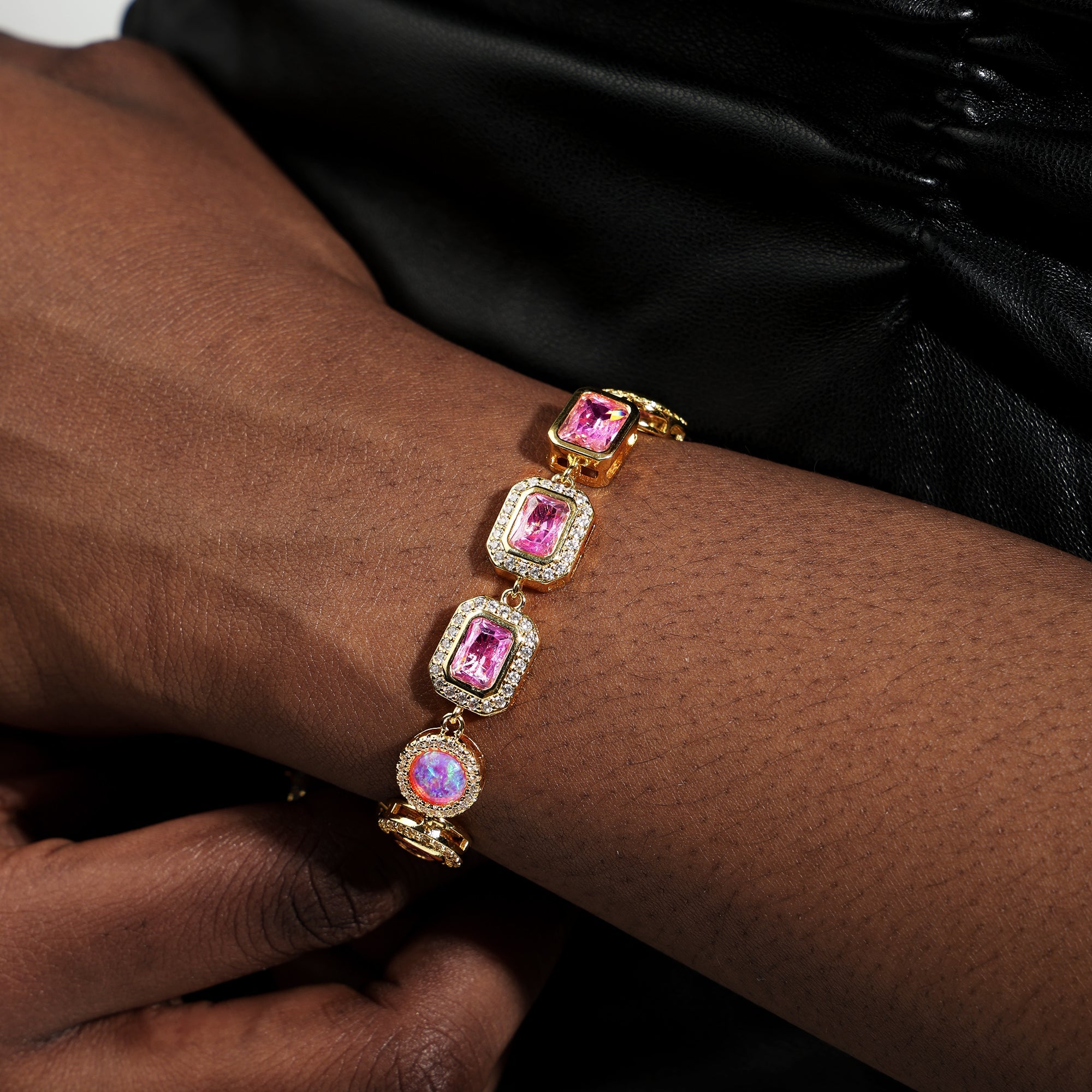 Amour Pink Solstice Gemstone Bracelet