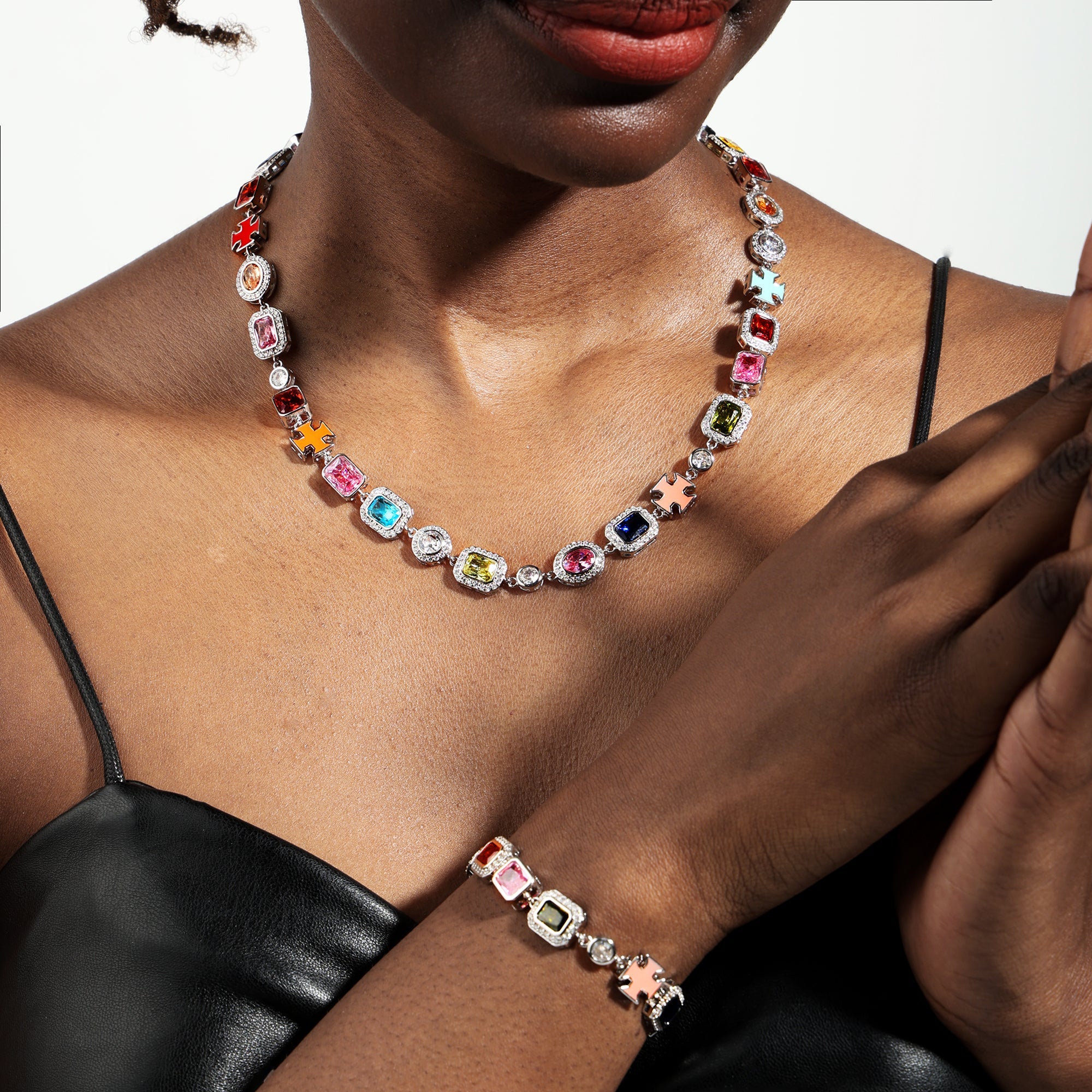 Iceyqueen Gold Solstice Gemstone Necklace (Unisex)