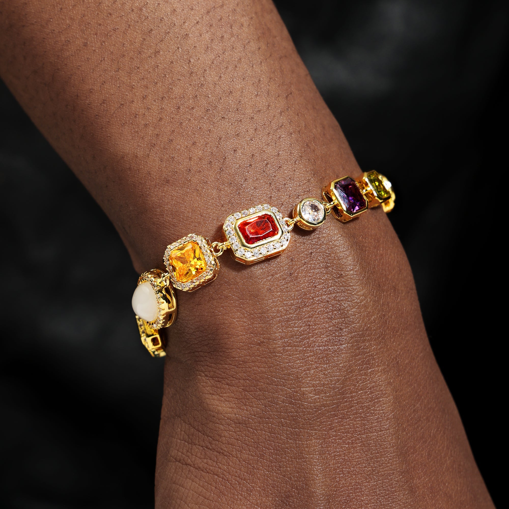 Beautiful Gemstone Set(Gemstone Necklace ＆ Bracelet)