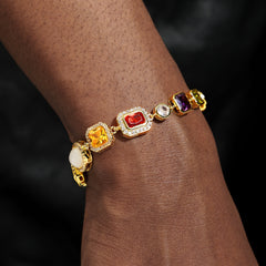 Beautiful Gemstone Set(Gemstone Necklace ＆ Bracelet)