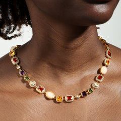 Beautiful Gemstone Set(Gemstone Necklace ＆ Bracelet)
