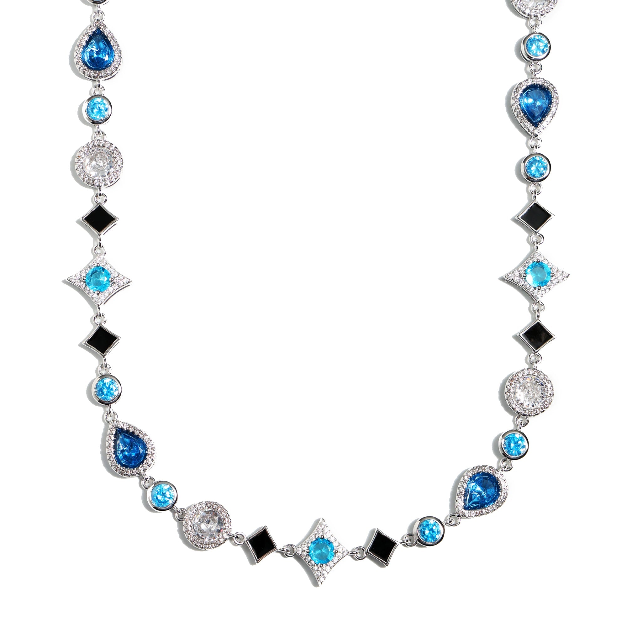 Star Motif Blue Multi Gemstone Bracelet