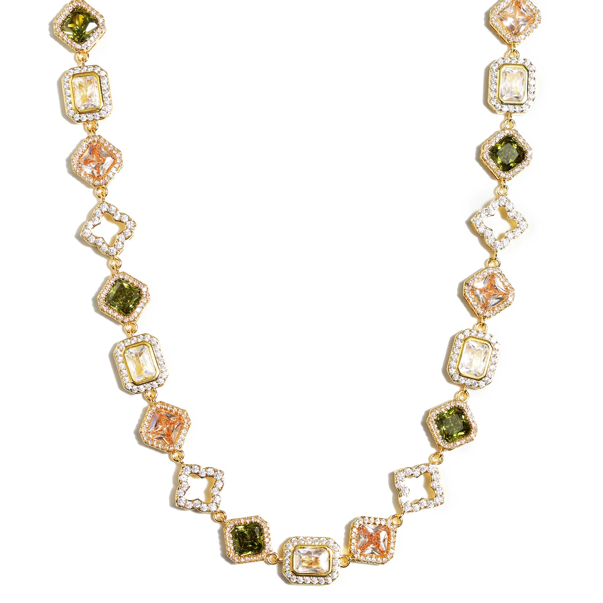 Fresh Harmony Gemstone Necklace Set