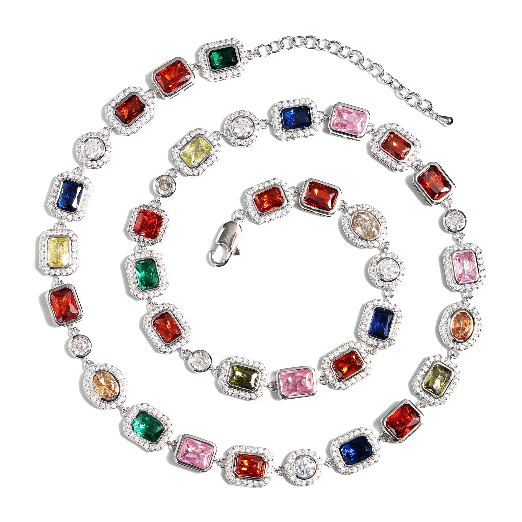 Charming Multicolor Gemstone Necklace