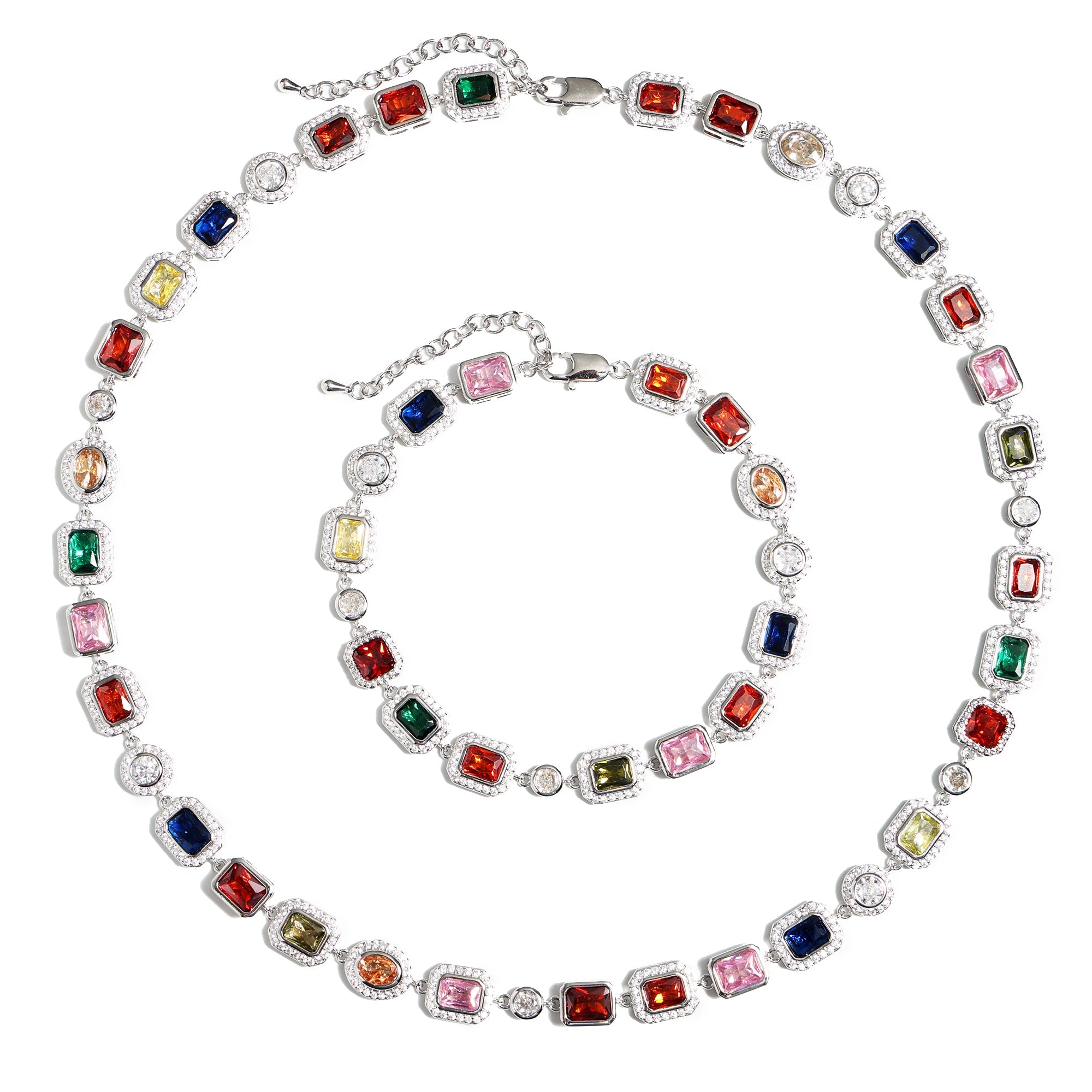 Charming Multicolor Gemstone Necklace