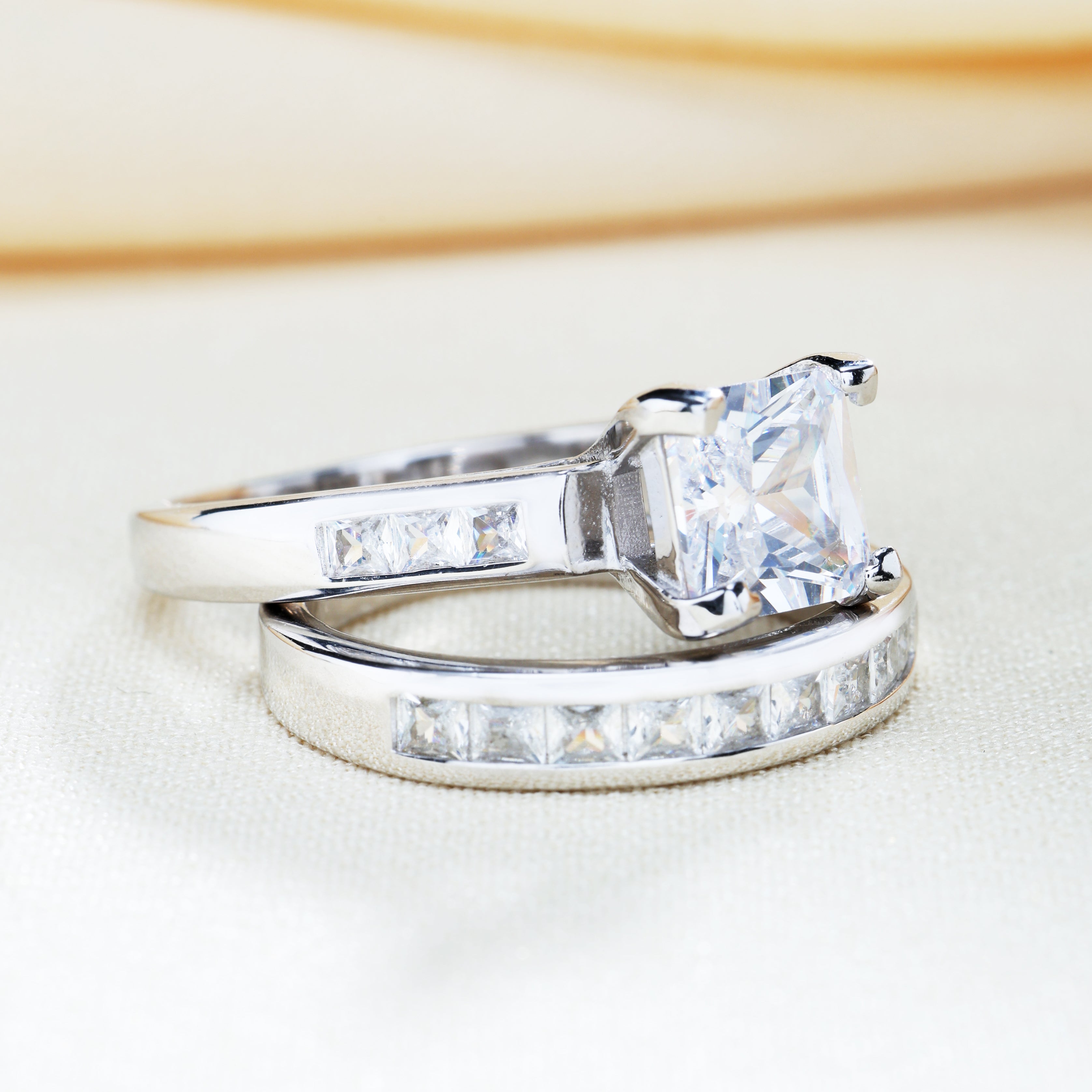 Two-Piece Square Ring Set