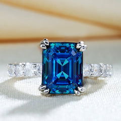 Honorable Asscher Cut Engagement Ring
