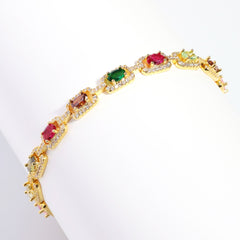 Prism Square-Cut Tourmaline Gemstone Necklace