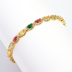 Victorian Oval-Cut Tourmaline Gemstone Necklace
