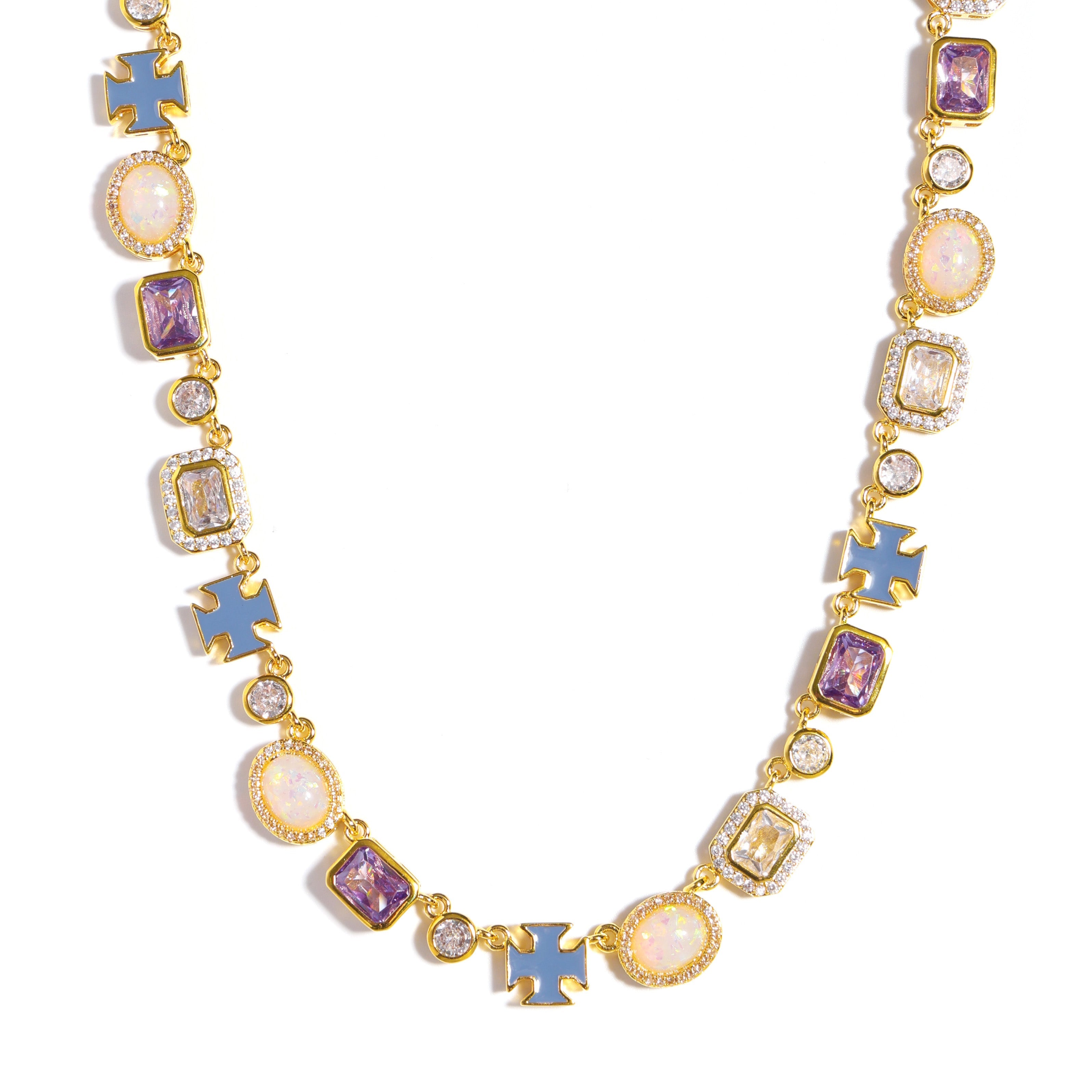 Lavender Luxe Purple Sapphire Gemstone Necklace Set