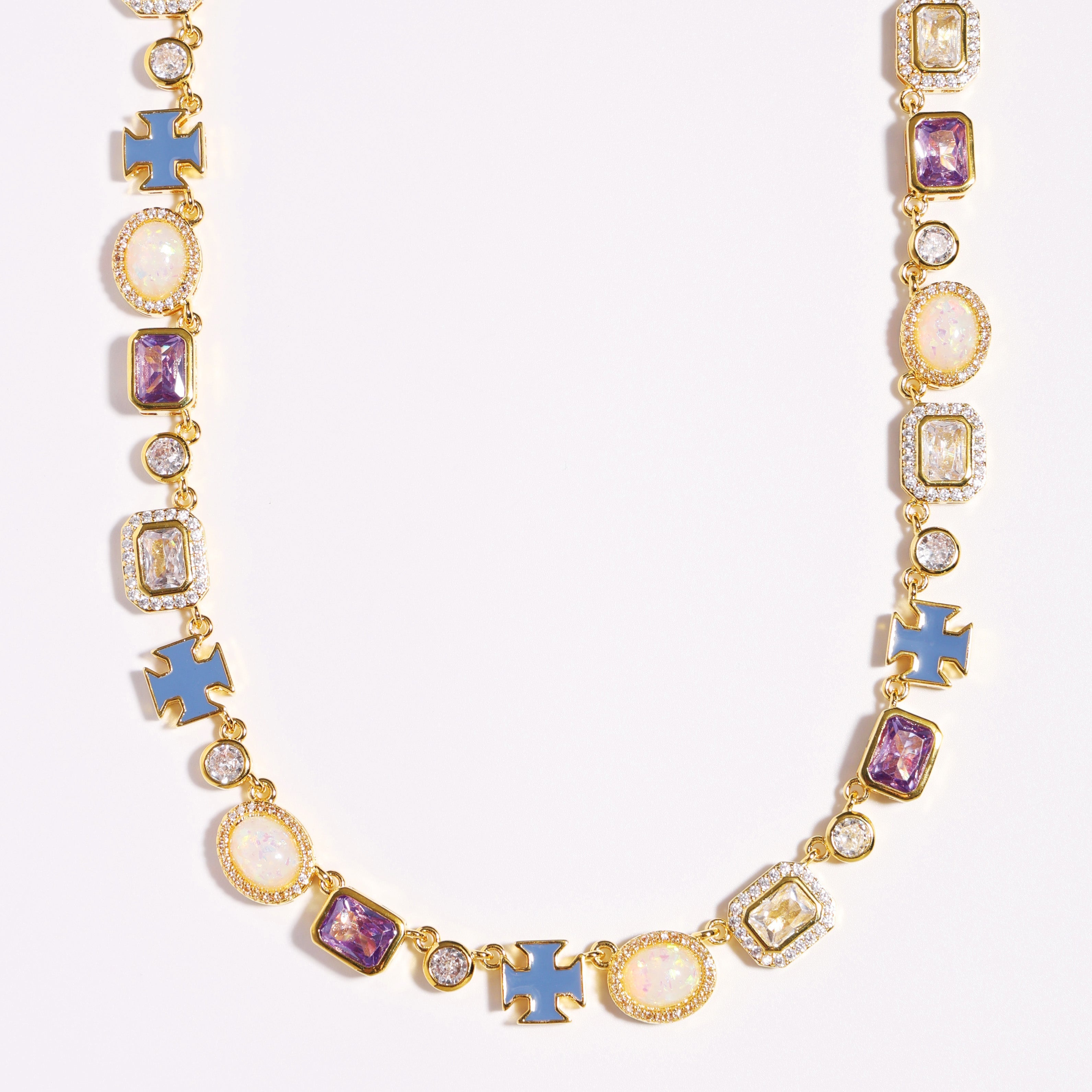 Lavender Luxe Purple Sapphire Gemstone Necklace Set