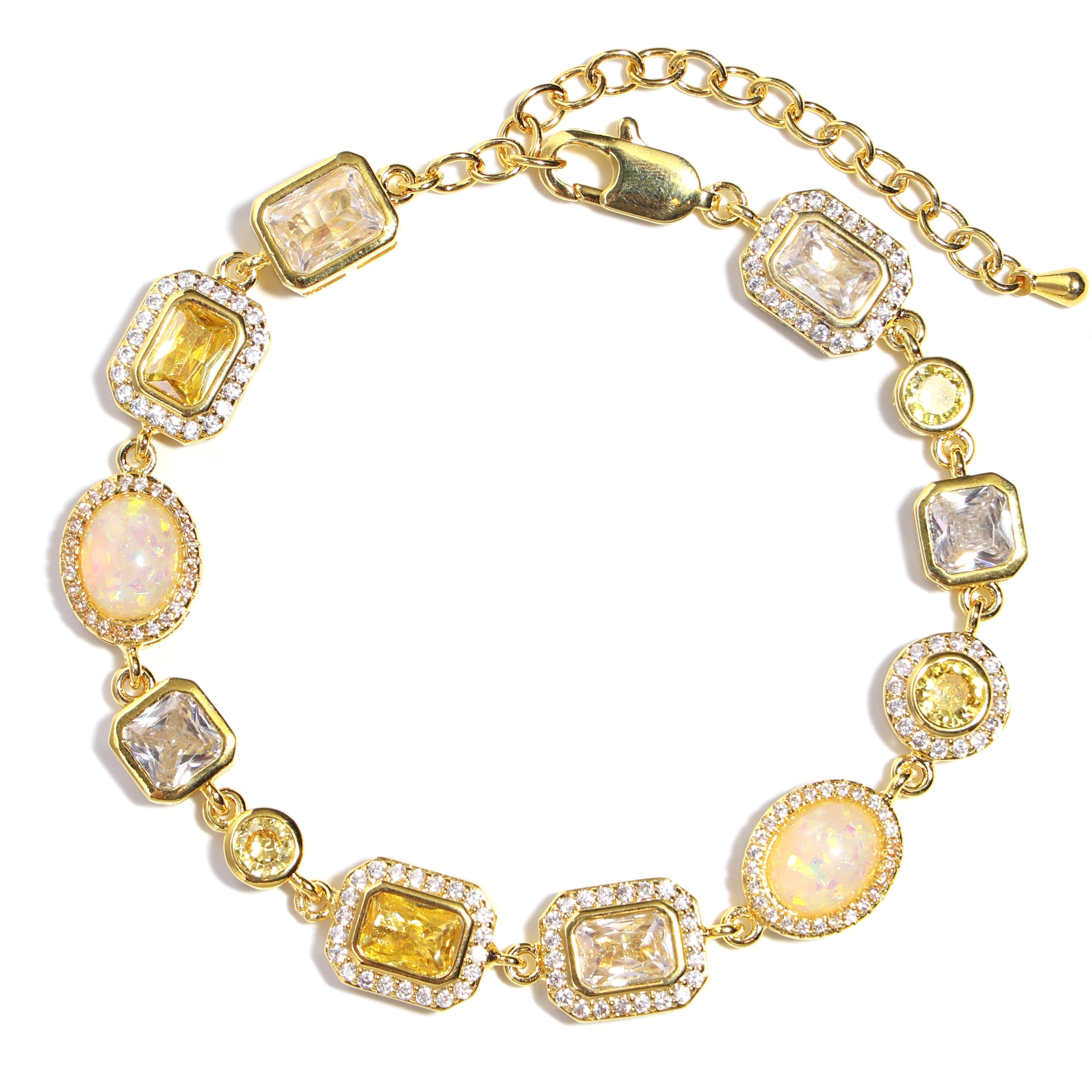 Gilded Yellow Sapphire Gemstone Necklace