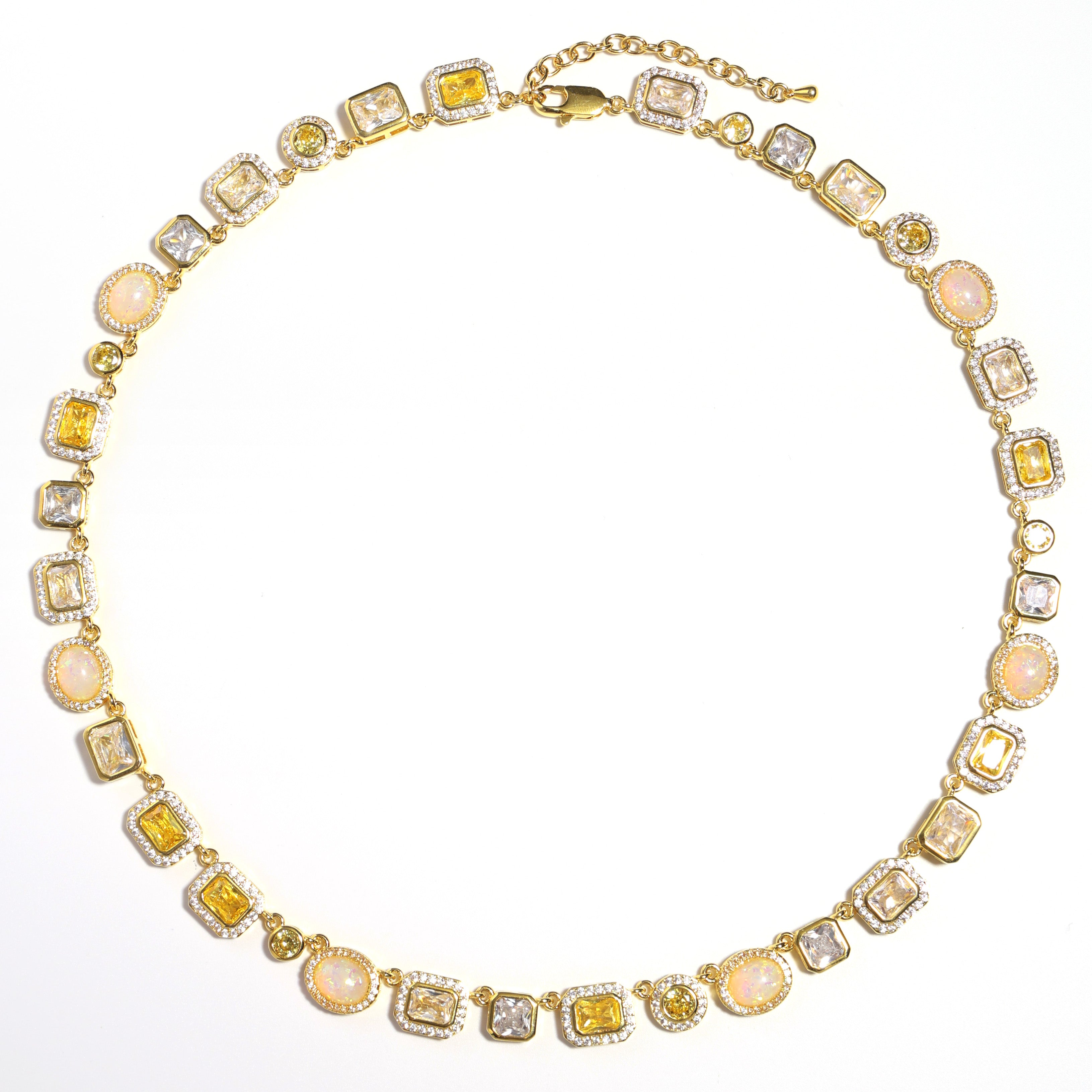 Gilded Yellow Sapphire Gemstone Bracelet