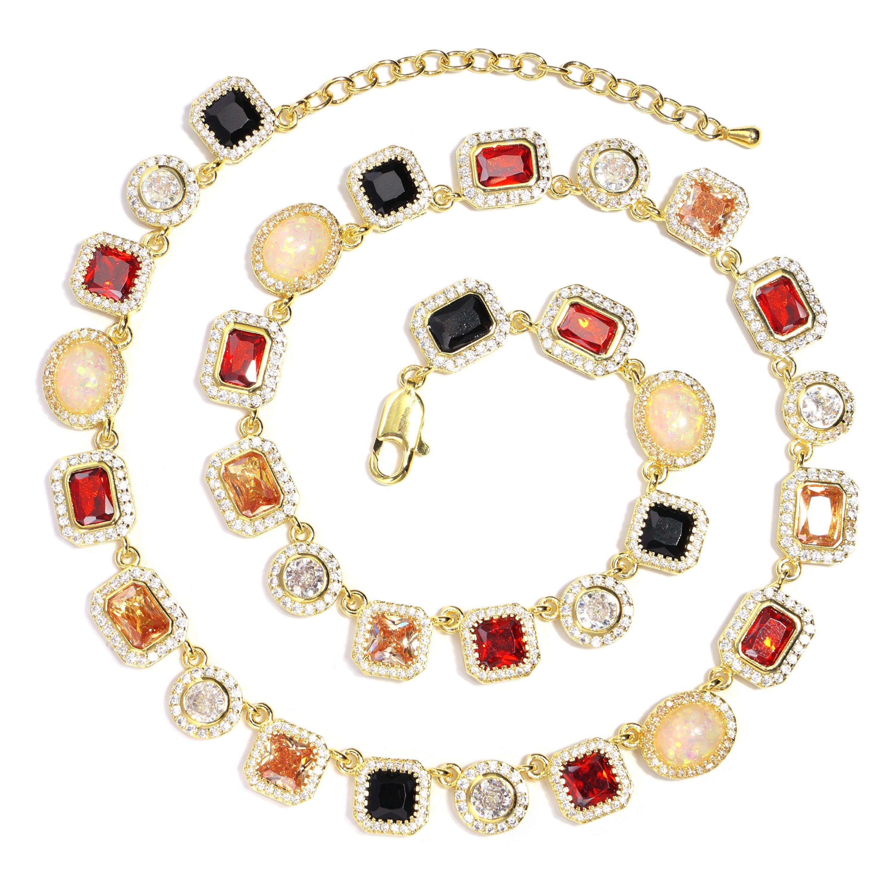 Royal Charm Gemstone Necklace