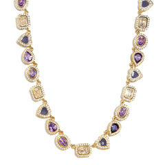 Lavender Dream Purple Gemstone Set ( Necklace＆ Bracelet)