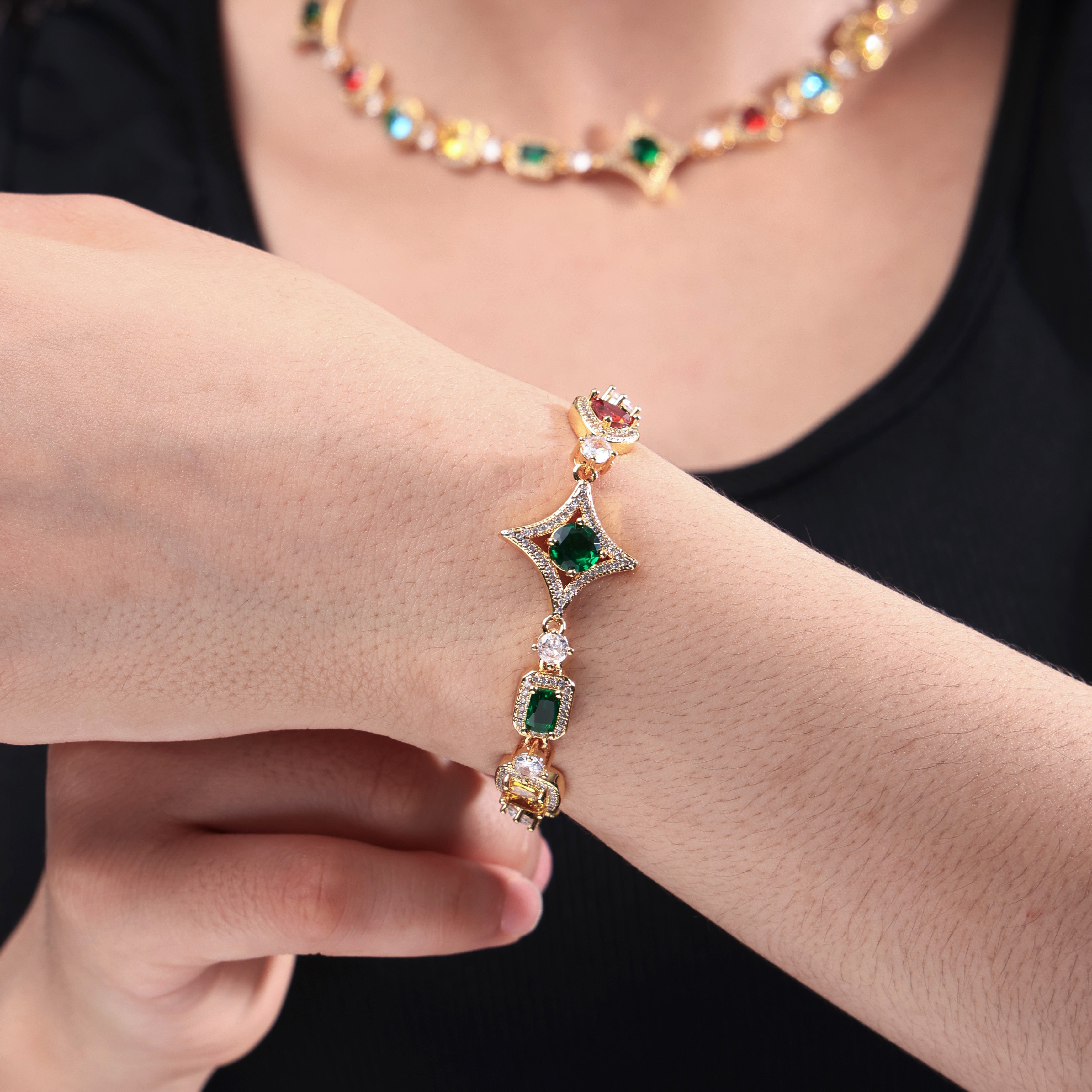 Ice Out Multi-color Diamonds Chain