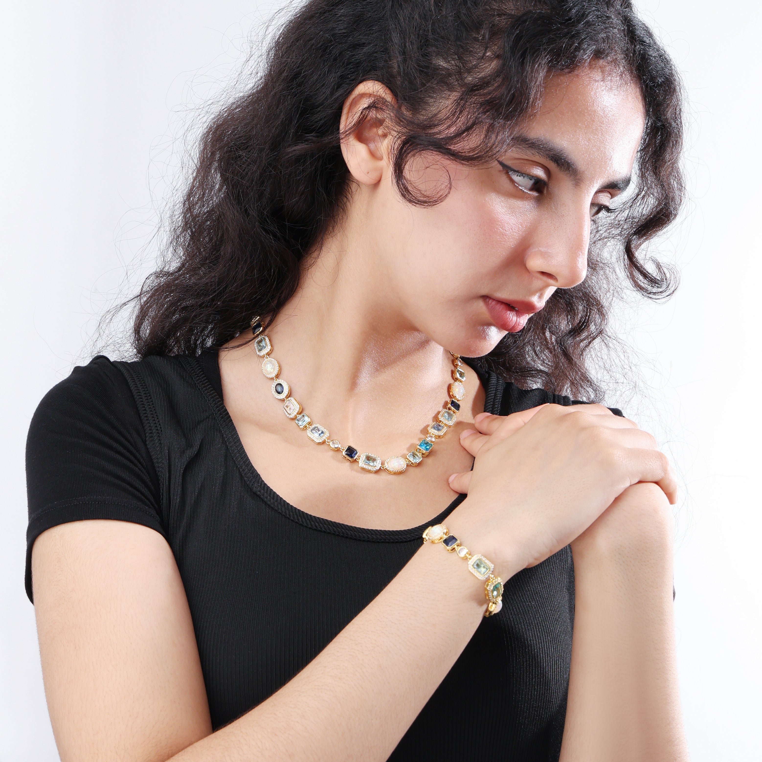 Blue Gemstone Solstice Necklace