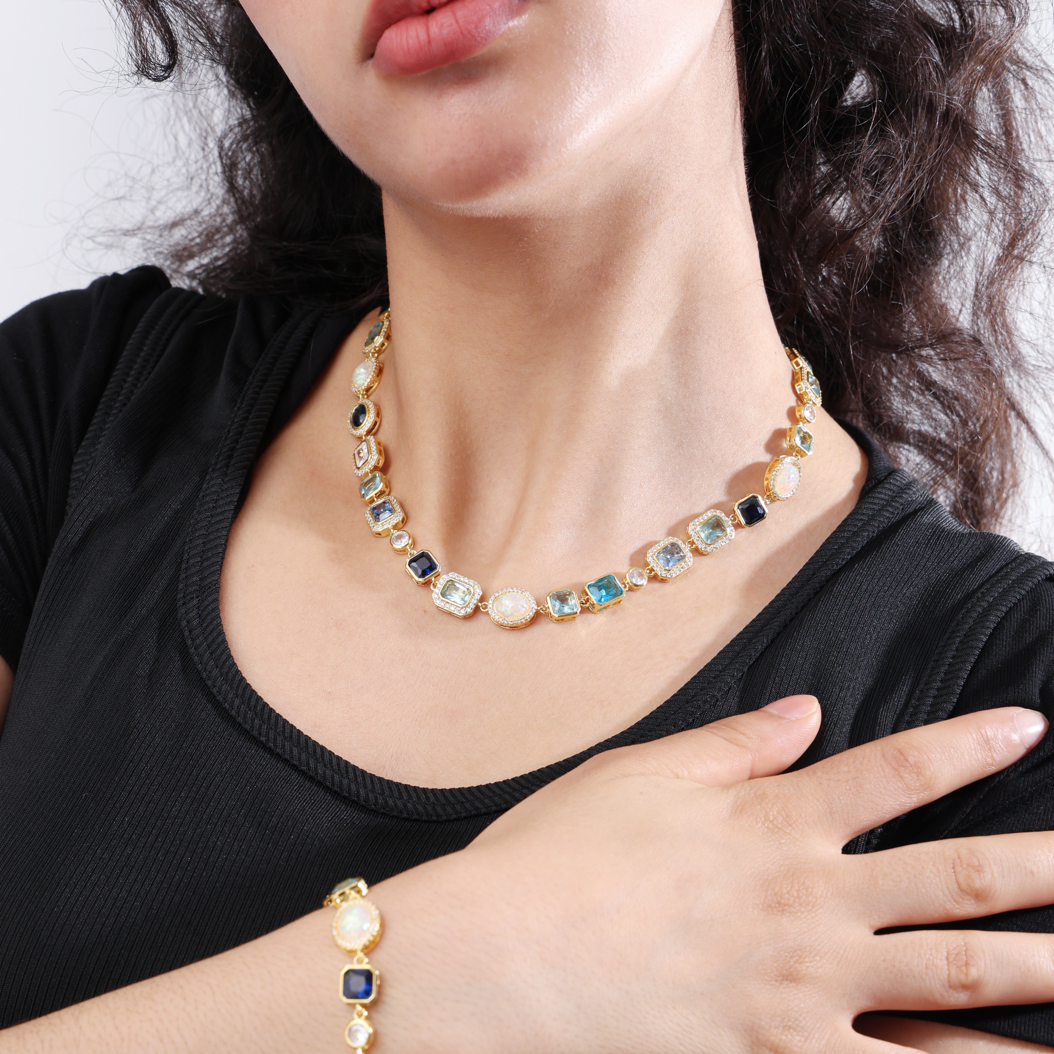 Blue Gemstone Solstice Necklace