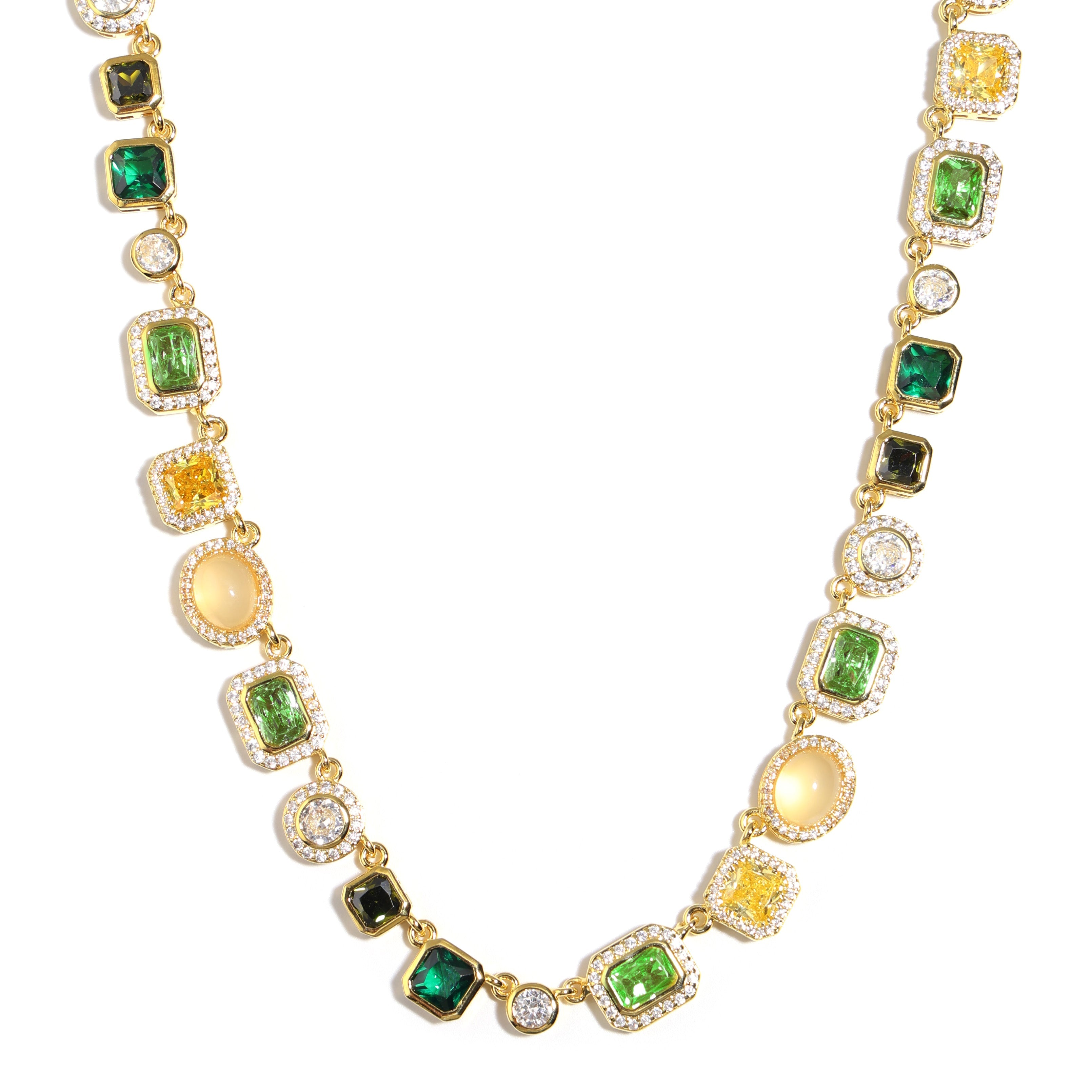 Graduated Green Chrysoprase Gemstone Bracelet