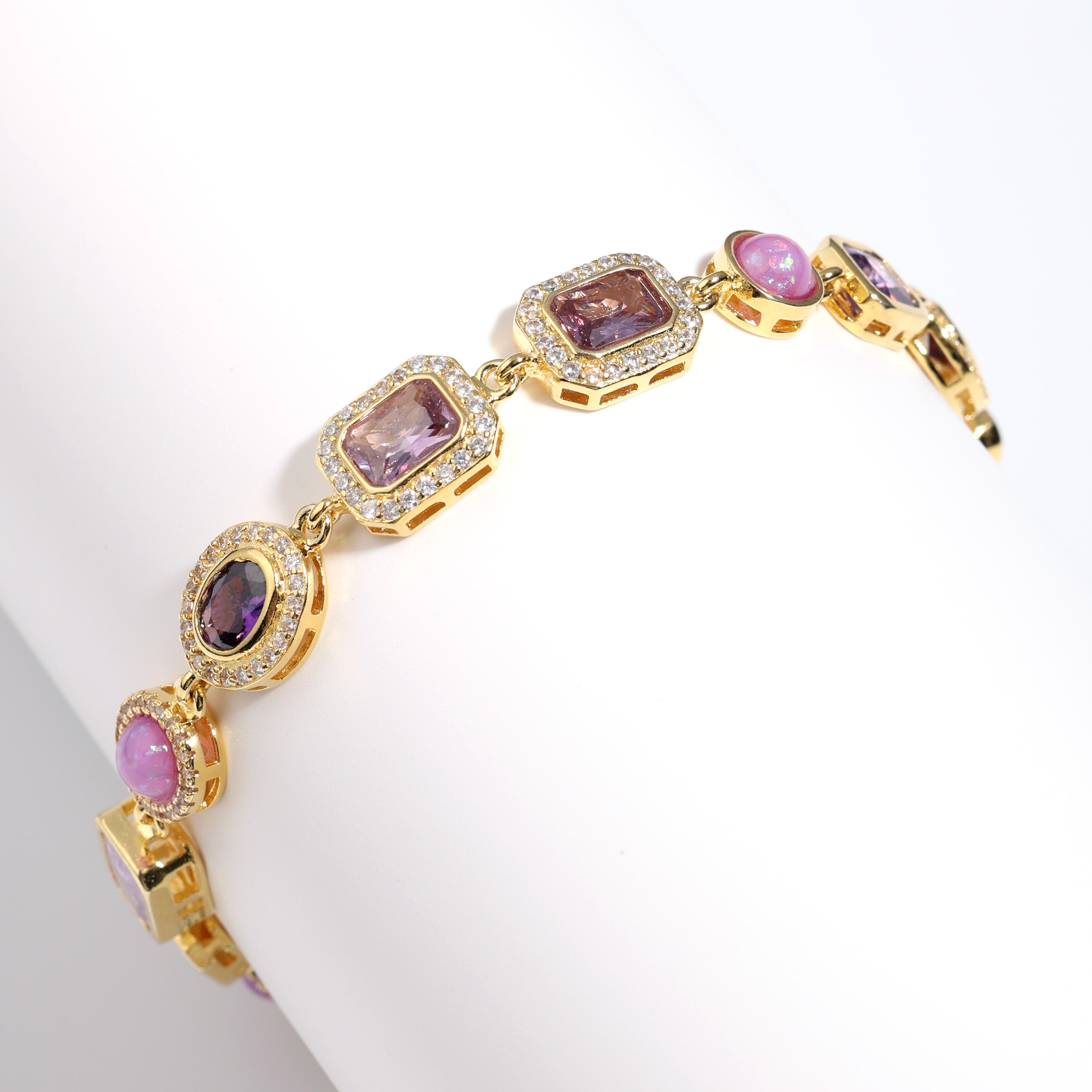 Lunar Purple Gemstone Necklace